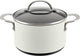 Anolon Achieve Hard Anodized Nonstick Saucepot with Lid, 4 Quart (Cream) - Kidsy