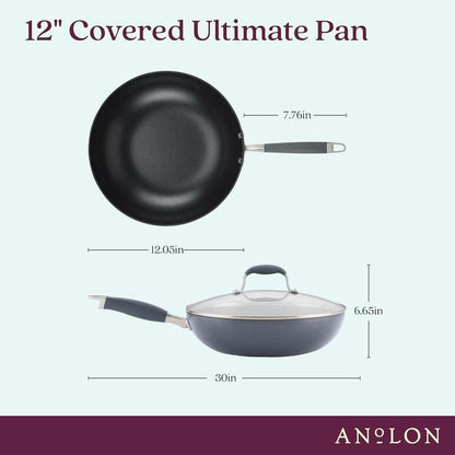 Anolon Advanced Home 12" Nonstick Ultimate Pan (Moonstone) - Kidsy