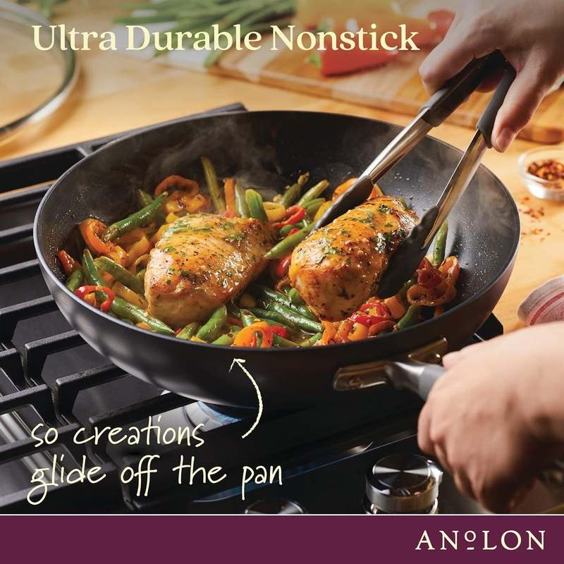 Anolon Advanced Home 12" Nonstick Ultimate Pan (Moonstone) - Kidsy