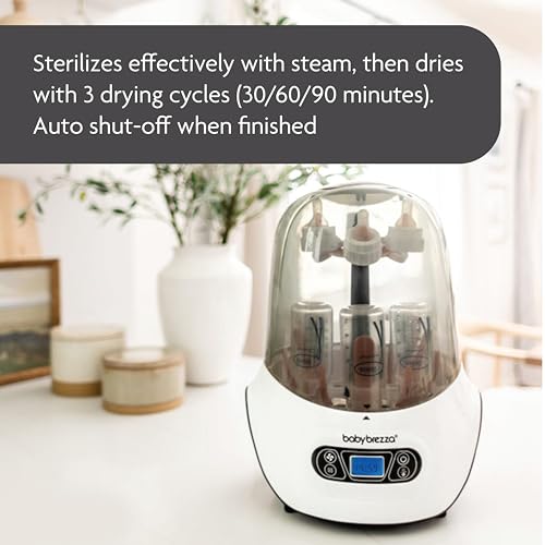 Baby Brezza Baby Bottle Sterilizer and Dryer Machine - Electric Steam Sterilization - Kidsy
