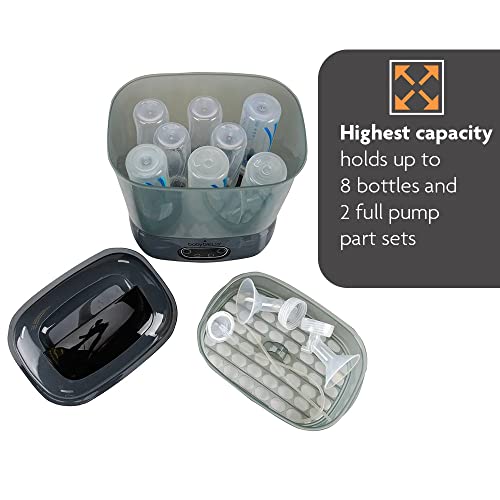 Baby Brezza Baby Bottle Sterilizer + Dryer Advanced (Charcoal) - Kidsy