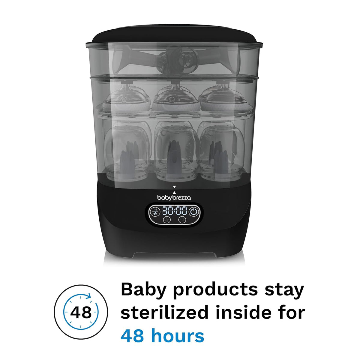 Baby Brezza Bottle Sterilizer and Dryer Advanced (Black) - Kidsy