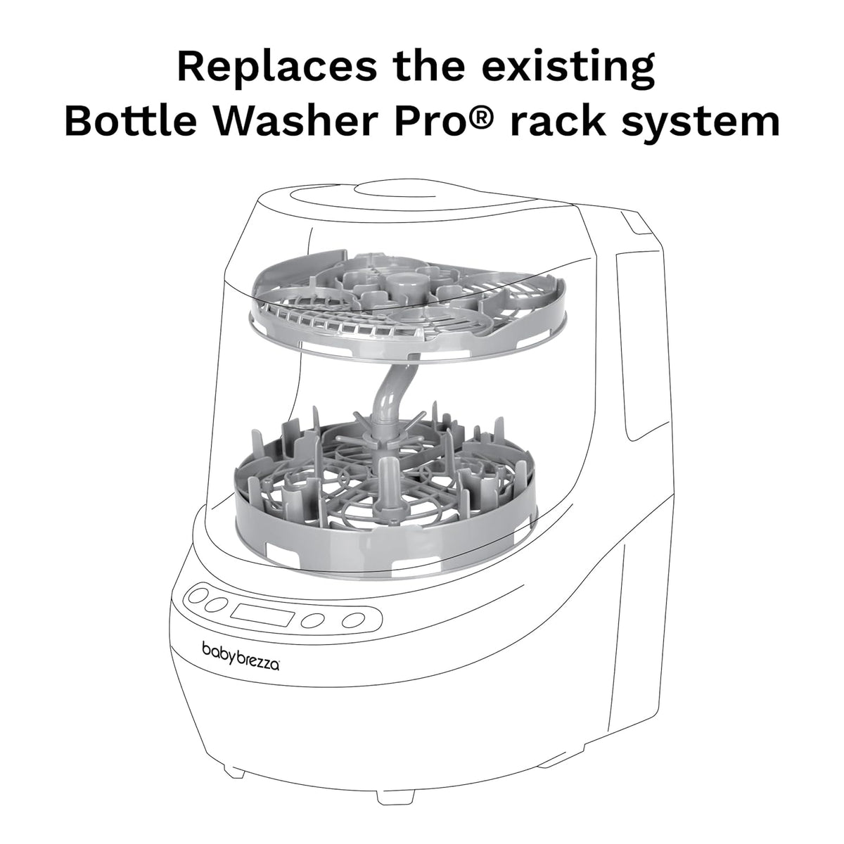 Baby Brezza Bottle Washer Pro Breast Pump Parts Replacement Rack - Kidsy