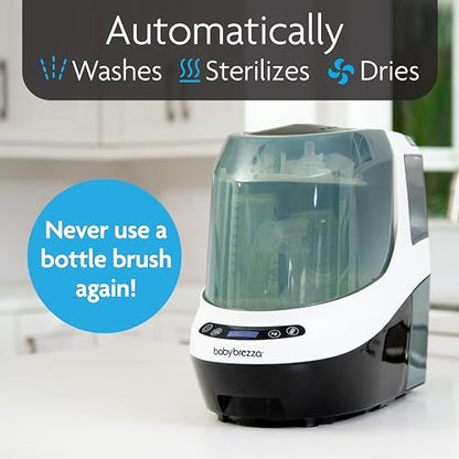 Baby Brezza Bottle Washer Pro - Washer, Sterilizer + Dryer (White/Black) - Kidsy