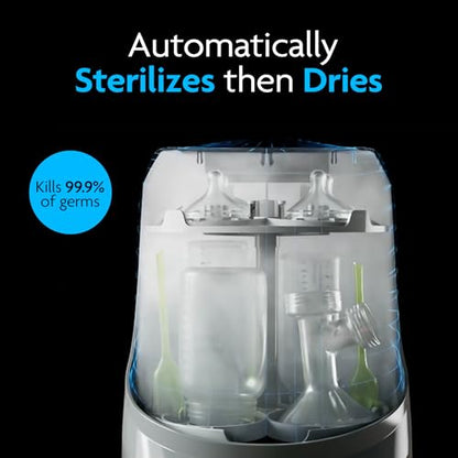 Baby Brezza Bottle Washer Pro - Washer, Sterilizer + Dryer (White/Black) - Kidsy