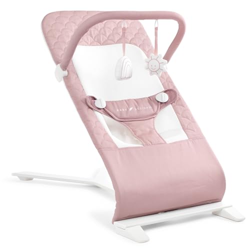 Baby Delight Alpine Deluxe Portable Baby Bouncer (Organic Rose) - Kidsy