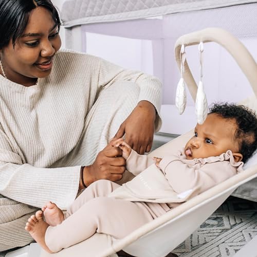 Baby Delight Alpine Deluxe Portable Bouncer (Organic Oat) - Kidsy