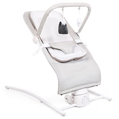 Baby Delight Alpine Wave Deluxe Portable Bouncer (Driftwood Grey) - Kidsy