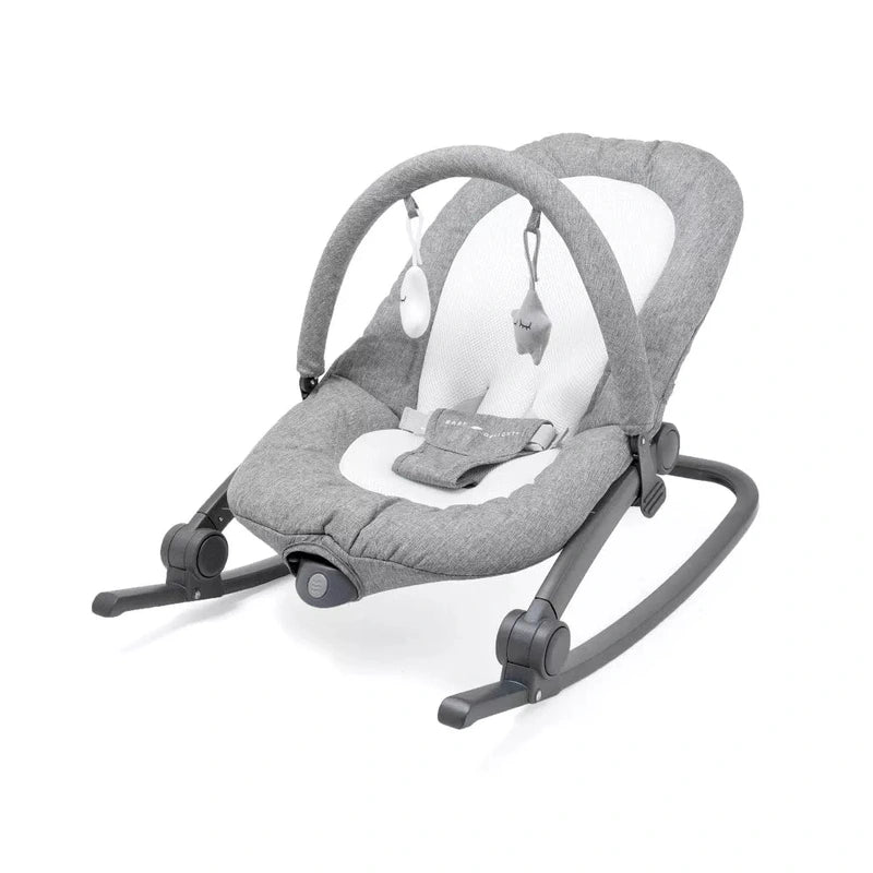 Baby Delight Aura Deluxe Portable Baby Bouncer (Grey) - Kidsy
