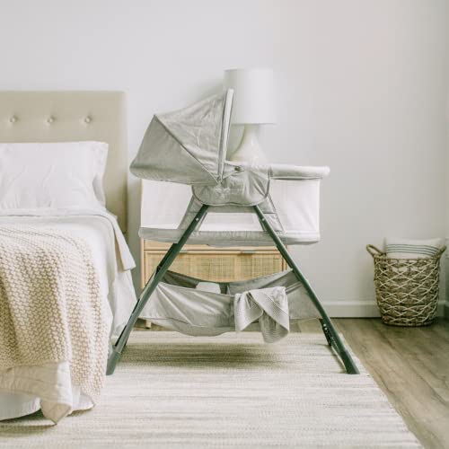 Baby Delight Beside Me Doze Deluxe Bassinet (Pebble Grey) - Kidsy