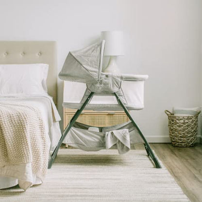Baby Delight Beside Me Doze Deluxe Bassinet (Pebble Grey) - Kidsy