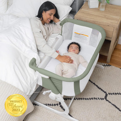 Baby Delight Beside Me Dreamer Bassinet & Bedside Sleeper (Organic Sage) - Kidsy