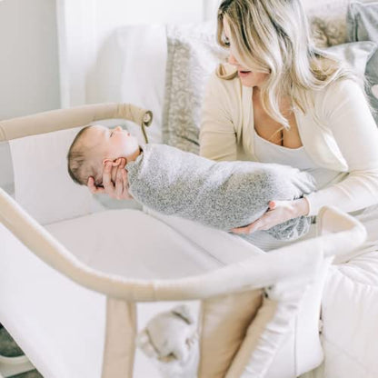 Baby Delight Beside Me Dreamer Bassinet (Organic Oat) - Kidsy