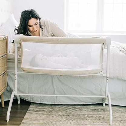 Baby Delight Beside Me Wink Organic Bassinet Bedside Sleeper (Organic Oat) - Kidsy