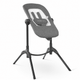 Baby Delight Bloom Baby Seat & Lounger with Sounds & Vibrations (Charcoal Tweed) - Kidsy