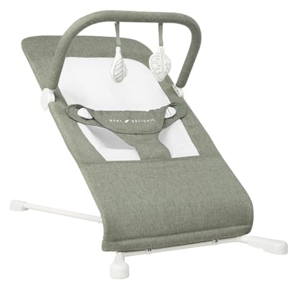 Baby Delight Highland Baby Bouncer (Sage Tweed) - Kidsy