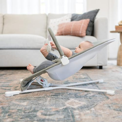 Baby Delight Highland Baby Bouncer (Sage Tweed) - Kidsy