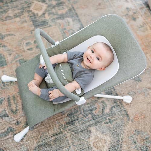 Baby Delight Highland Baby Bouncer (Sage Tweed) - Kidsy