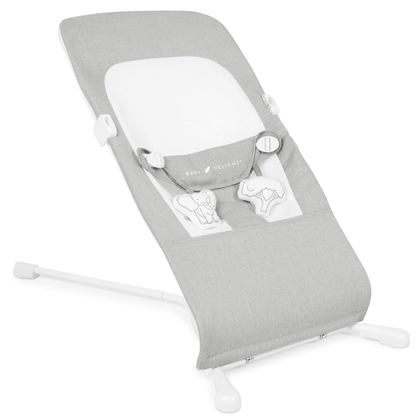 Baby Delight Highland Portable Baby Bouncer (Pebble Gray) - Kidsy