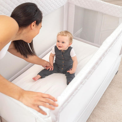 Baby Delight Lunaire Full Size Crib (Driftwood Grey) - Kidsy