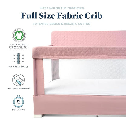 Baby Delight Lunaire Full Size Crib (Organic Rose) - Kidsy
