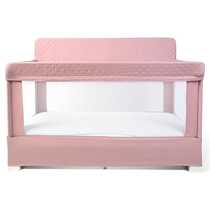 Baby Delight Lunaire Full Size Crib (Organic Rose) - Kidsy