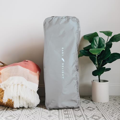 Baby Delight Lunaire Full Size Crib & Playard (Pebble Grey) - Kidsy