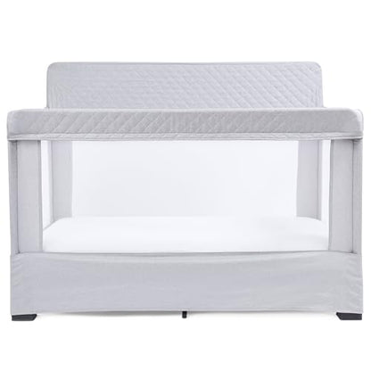 Baby Delight Lunaire Full Size Crib & Playard (Pebble Grey) - Kidsy