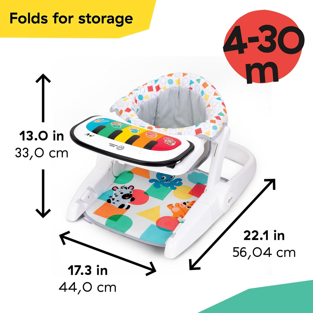 Baby Einstein 4-in-1 Kickin' Tunes Learn-to-Sit Floor Seat (Multi) - Kidsy