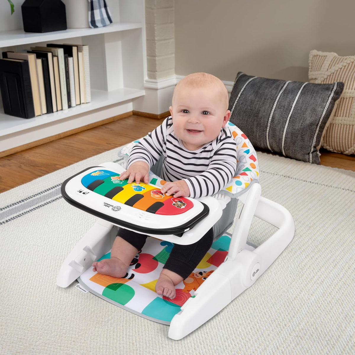 Baby Einstein 4-in-1 Kickin' Tunes Learn-to-Sit Floor Seat with Kick Piano - Kidsy