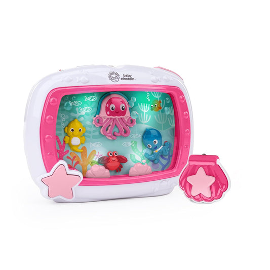 Baby Einstein Sea Dreams Soother Musical Crib Toy & Sound Machine (Pink) - Kidsy