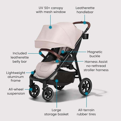 Baby Jogger City Mini Air Lightweight Stroller (Frosted Ivory) - Kidsy