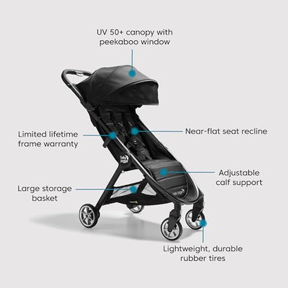 Baby Jogger City Tour 2 Travel Stroller (Pitch Black) - Kidsy