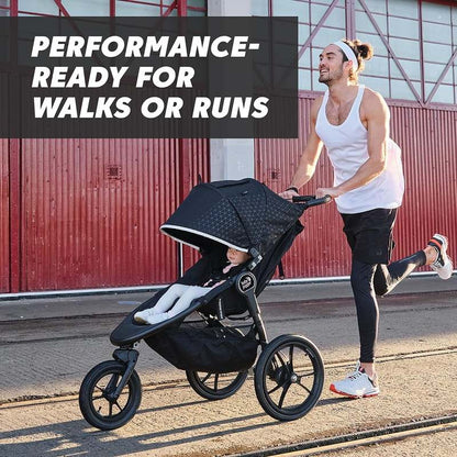 Baby Jogger Summit X3 3 - Wheel Jogging Stroller (Single, Midnight Black) - Kidsy