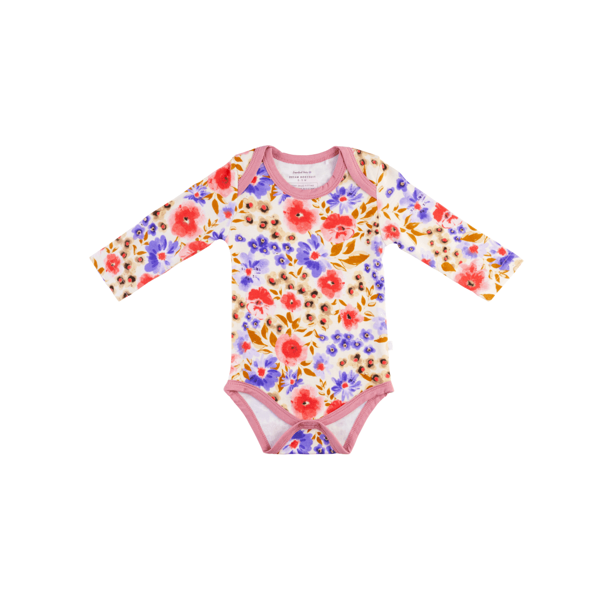 Baby Long - Sleeve Bamboo Bodysuit - Kidsy