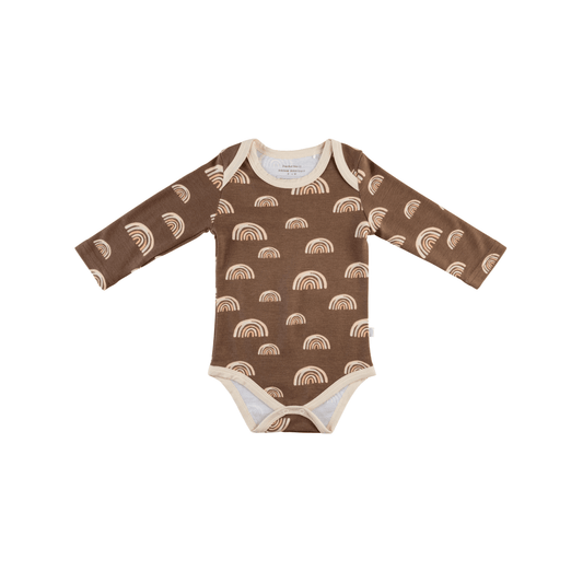 Baby Long - Sleeve Bamboo Bodysuit - Kidsy