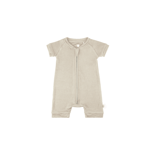 Baby Short - Sleeve Bamboo Romper - Kidsy