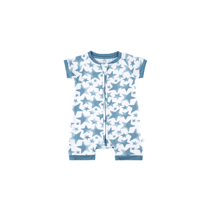 Baby Short - Sleeve Bamboo Romper - Kidsy