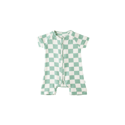 Baby Short - Sleeve Bamboo Romper - Kidsy