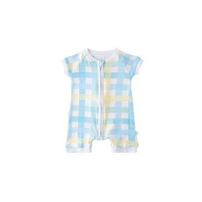 Baby Short - Sleeve Bamboo Romper - Kidsy