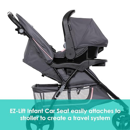 Baby Trend EZ Ride Travel System with EZ - Lift™ Infant Car Seat (Dash Pink) - Kidsy