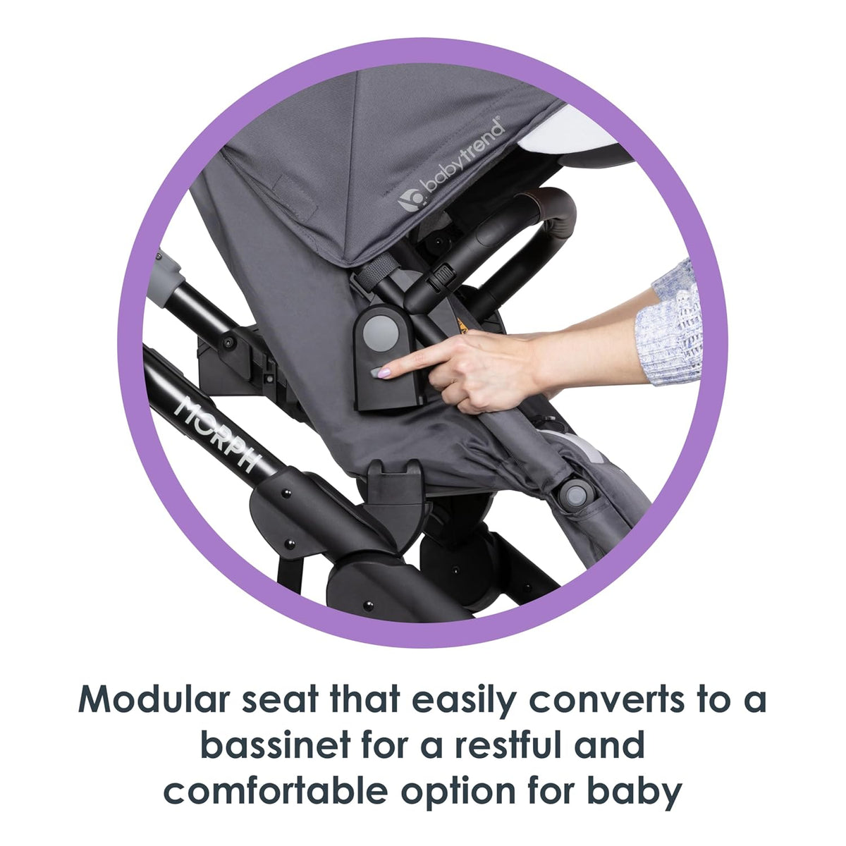 Baby Trend Morph Single to Double Modular Stroller (Dash Grey) - Kidsy