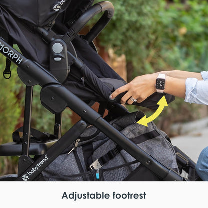 Baby Trend Morph Single to Double Modular Stroller (Dash Grey) - Kidsy