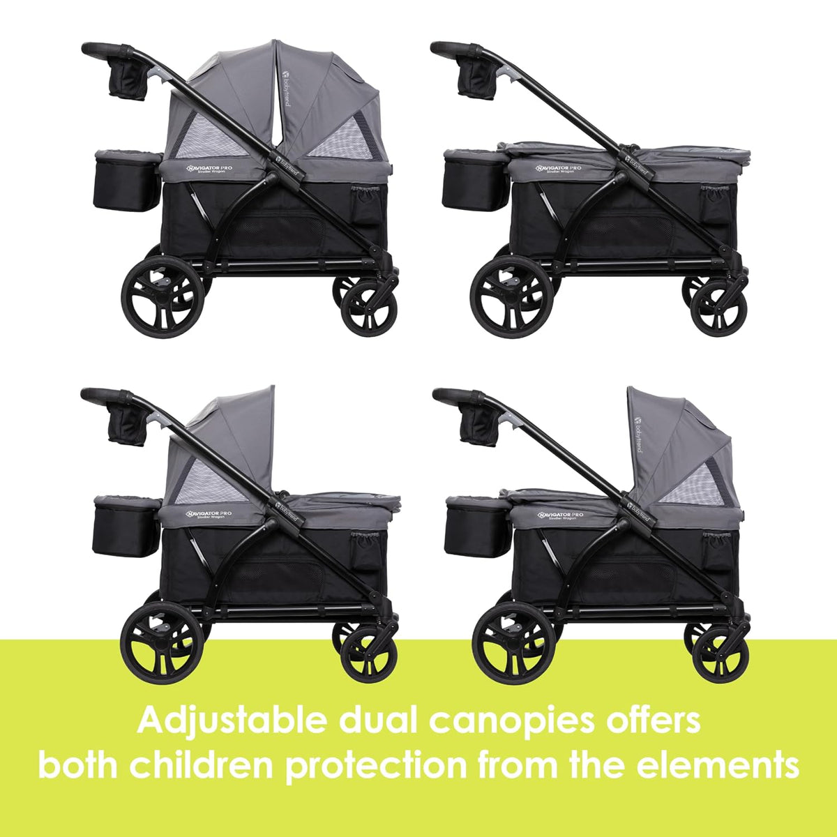 Baby Trend Navigator PRO 2-in-1 Stroller Wagon (Dash Black) - Kidsy