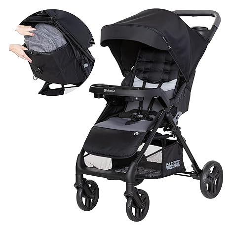 Baby Trend Passport Cargo Stroller (Fieldstone Grey) - Kidsy
