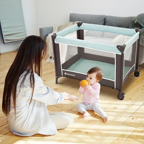 Baby Trend Portable Playard (Twinkle Blue) - Kidsy