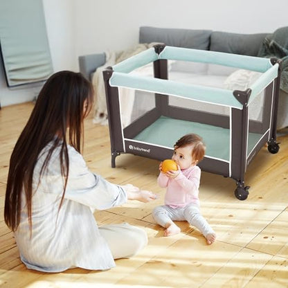 Baby Trend Portable Playard (Twinkle Blue) - Kidsy
