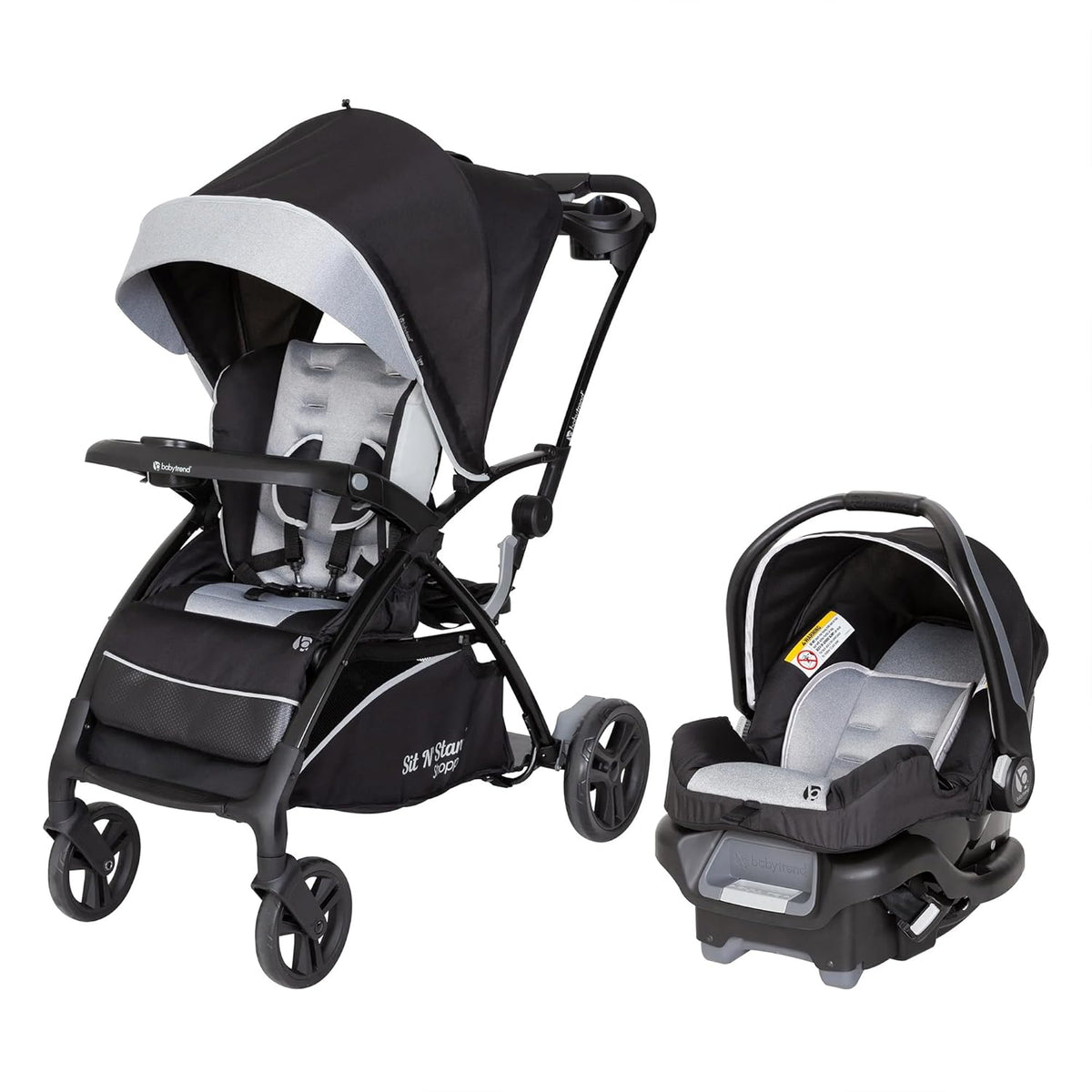 Baby Trend Sit N’ Stand 5 - in - 1 Shopper Travel System (Moondust) - Kidsy