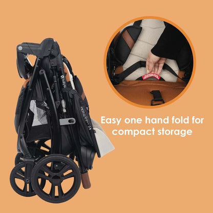 Baby Trend Tango Pro Stroller Travel System with Secure - Lift Infant Car Seat (Dash Tan) - Kidsy