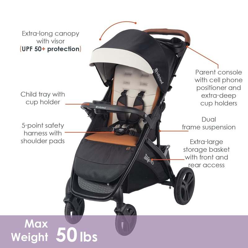 Baby Trend Tango Pro Stroller Travel System with Secure - Lift Infant Car Seat (Dash Tan) - Kidsy